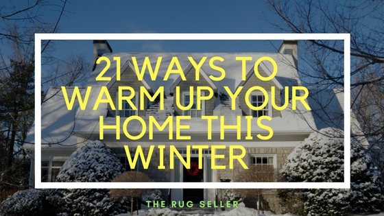 TITLE GRAPHIC WITH TEXT OVER WINTER HOME
