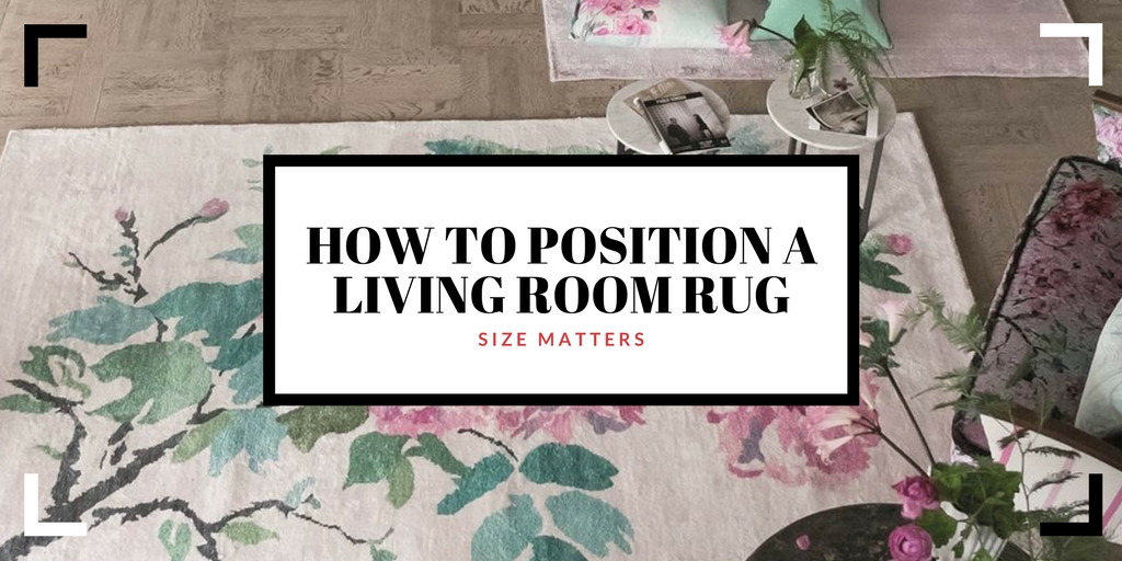 how to position a living room rug