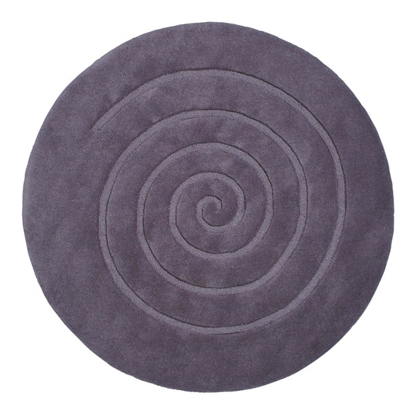 Spiral Circular Rug for student bedroom rugs