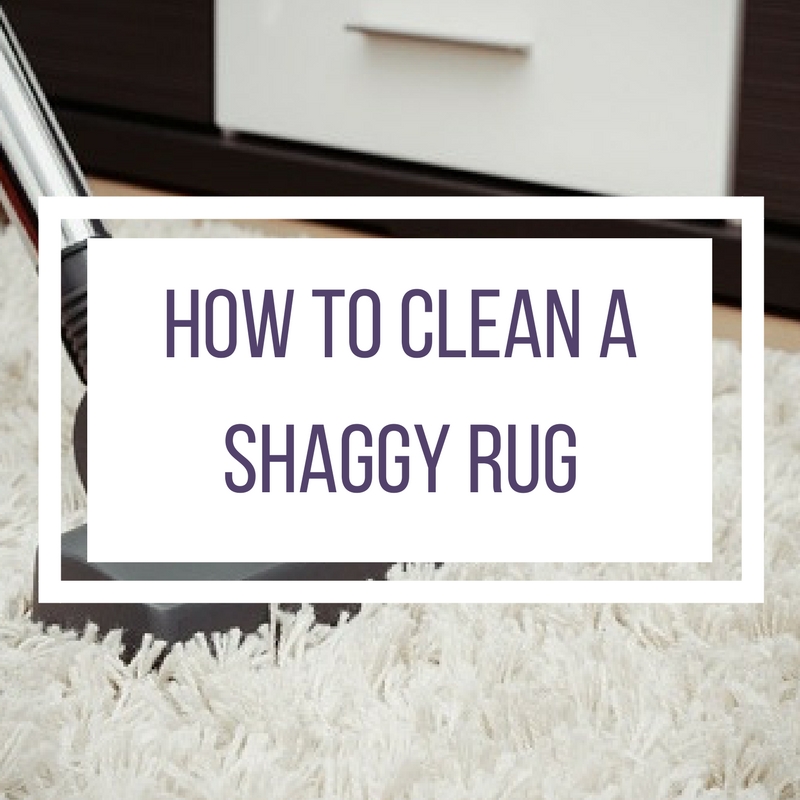 how to clean a shaggy rug featured image