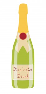 Champagne Bottle Graphic