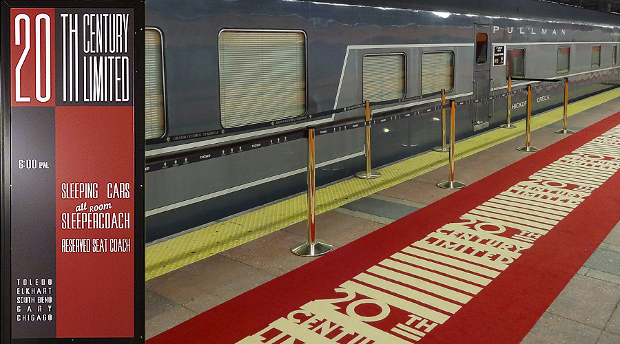 the 1902 new york/chicago train red carpet