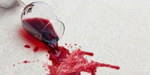 red wine spilled on rug - rug care guide