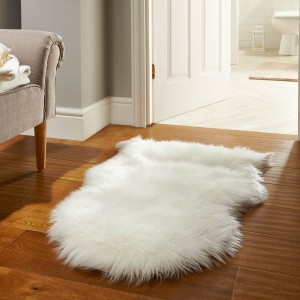 white sheepskin rug - rug care guide