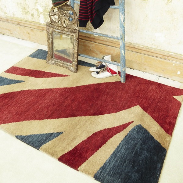 For the Union Jack Rug Competition, a Union Jack design rug with red, blue and cream colour tones