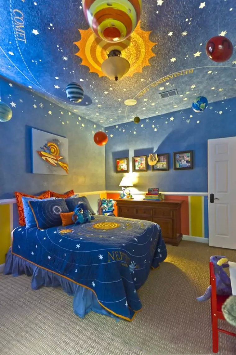 Creative Kids Bedroom Outer Space Inspired Room 