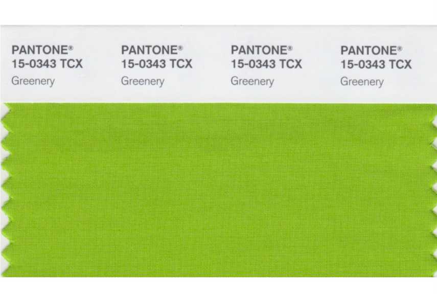 Green colour trend Pantone greenery 2017 trend