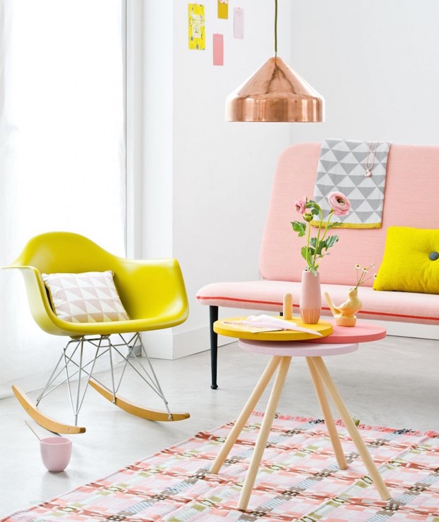 summer inspired bright coloured home decor