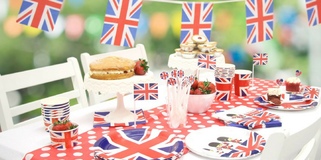 garden party British patriotic theme