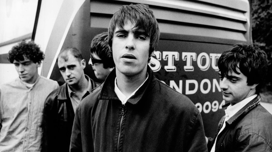 black and white image of Oasis