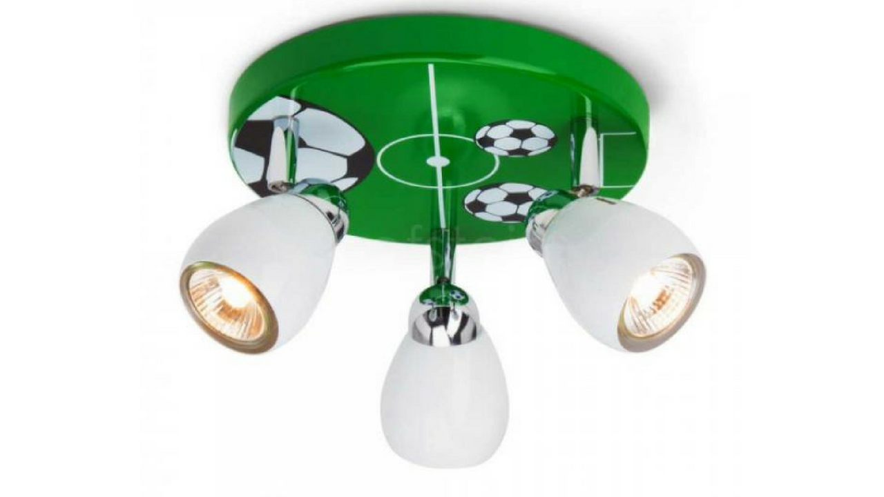 green football themed bedroom light