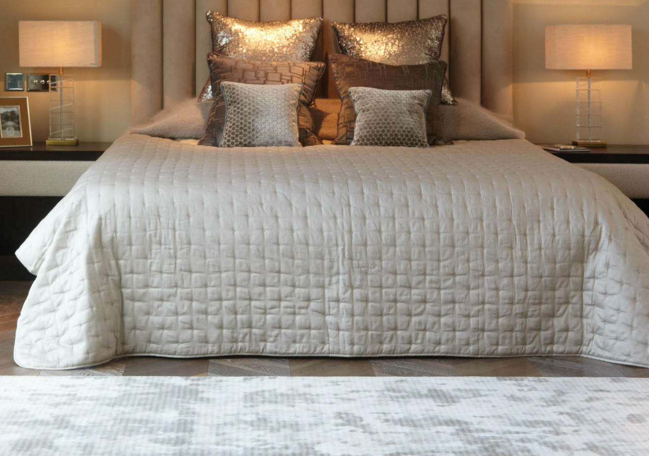 chrome designer bedroom rug