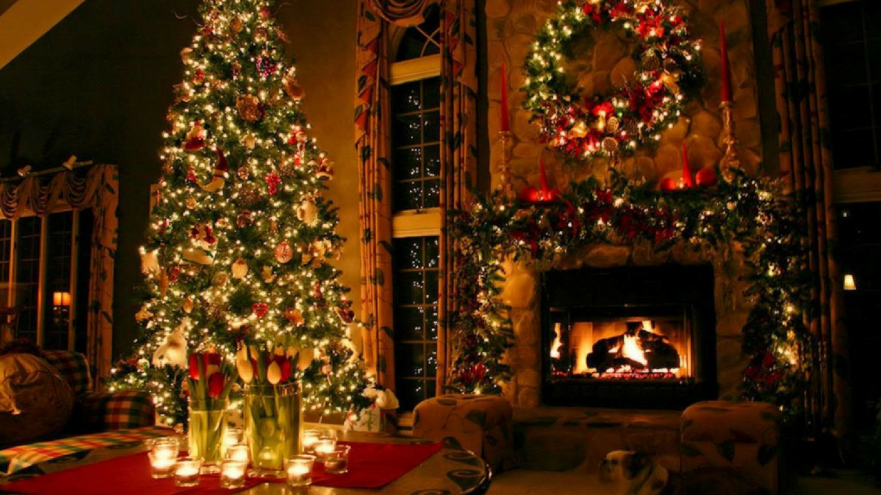decorative christmas living room