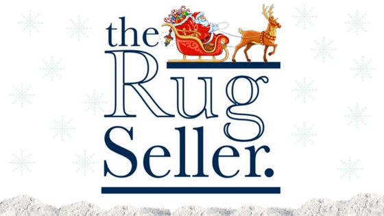 Merry Christmas graphic from the rug seller