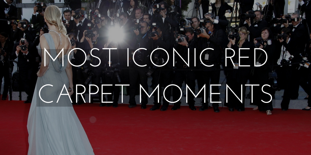 most iconic red carpet moments graphic