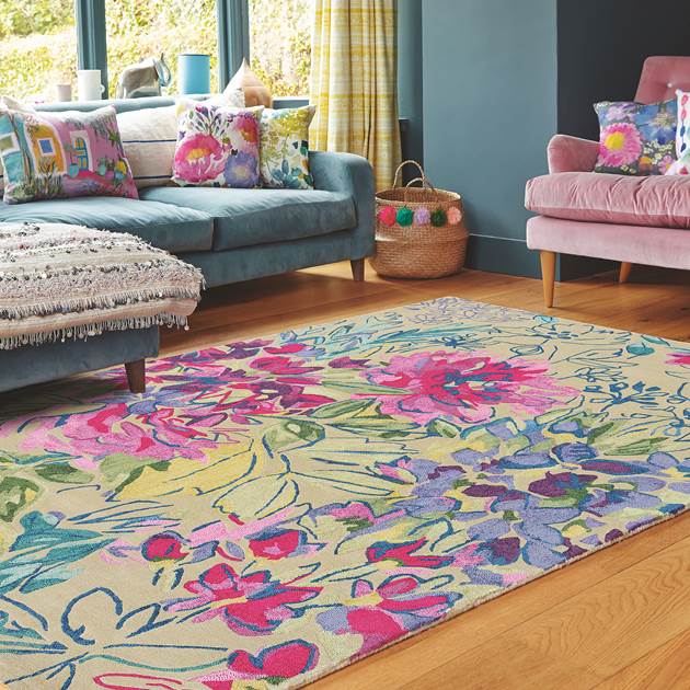 Mother's Day gift, Ines Jardin Rugs 19904 by Bluebellgray