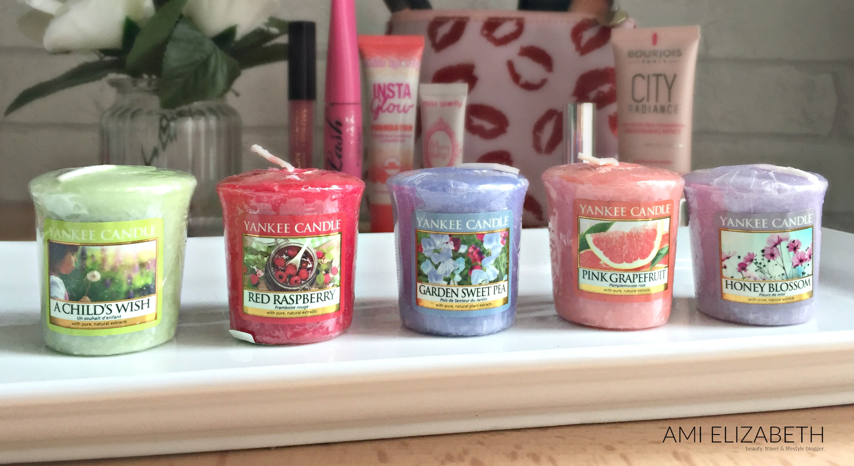 5 different scents of candles