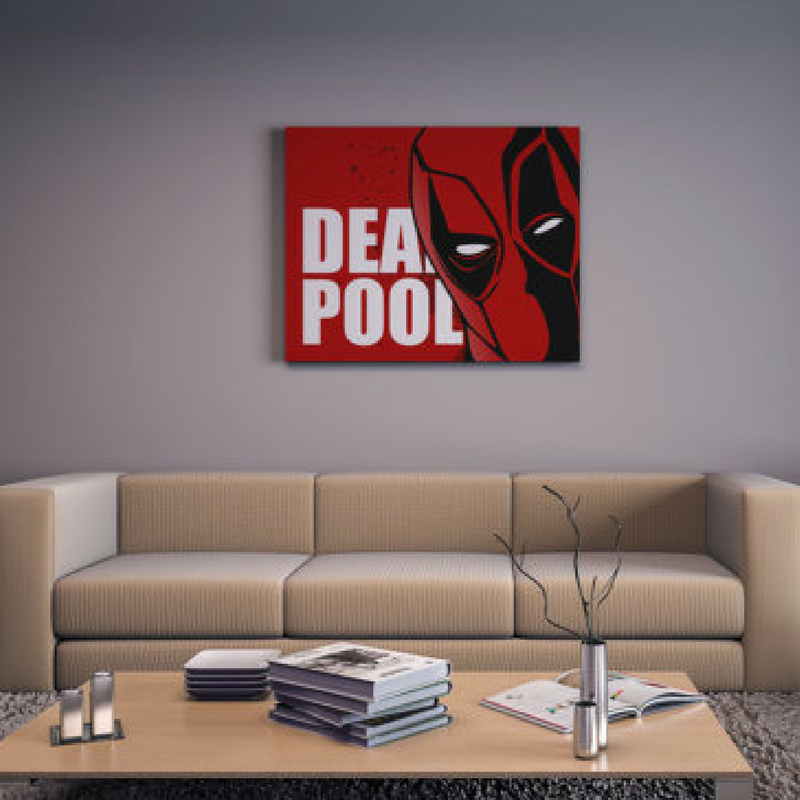 Deadpool Large Poster for a Kids Bedroom Decoration