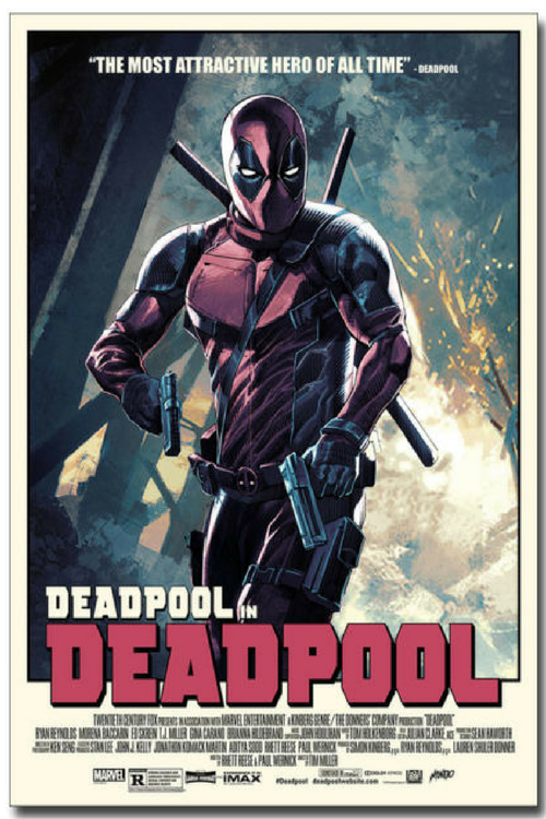 Deadpool in Deadpool Bedroom Poster for Kids