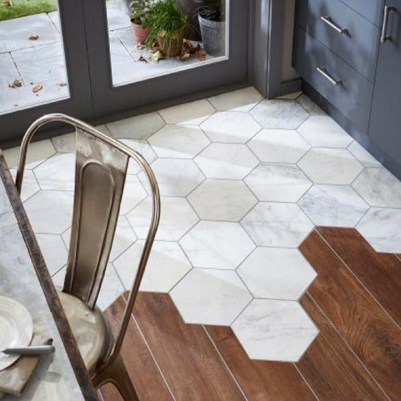 Geometric Patterns floor tiles for the kitchen