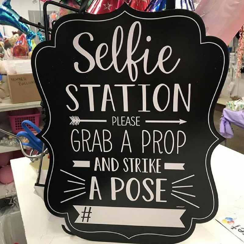 Graduation Themed Selfie Photo Booth Sign