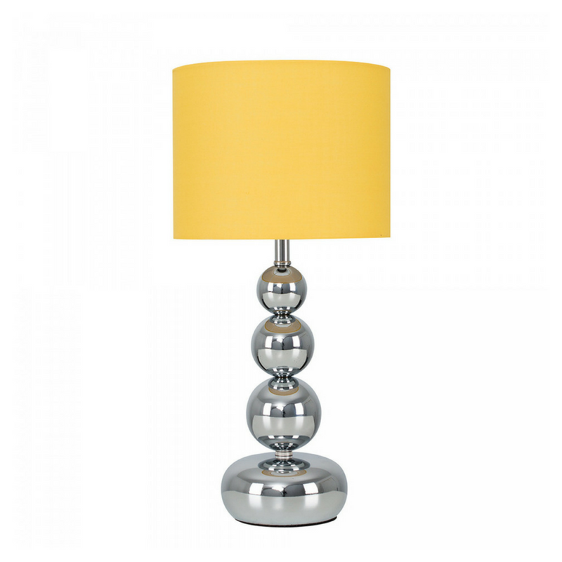 Yellow Accessories Silver and Yellow Small Table Lamp