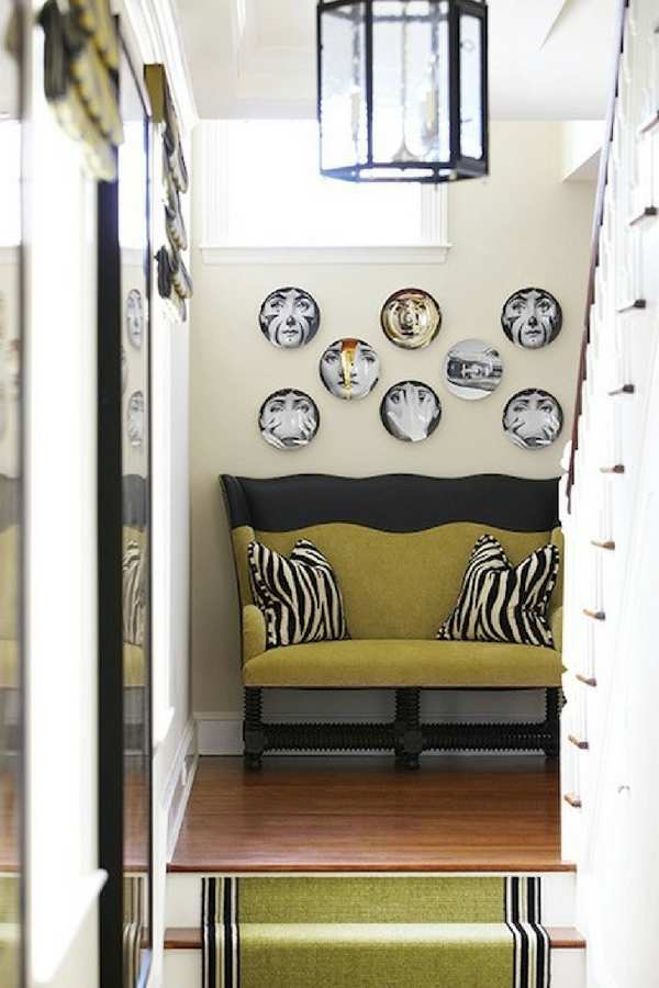 Interior Design Trends decorative plates hung on the wall