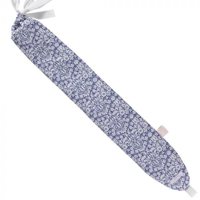 cut out of a yuyu blue and white long hot water bottle