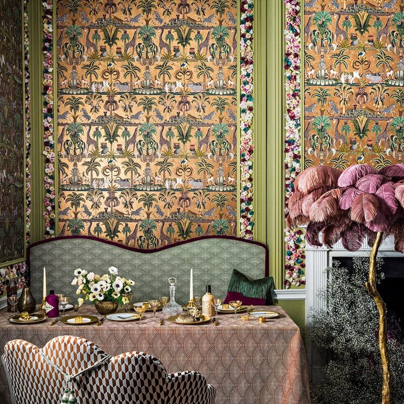 cole and sons afrika luxury autumnal wallpaper
